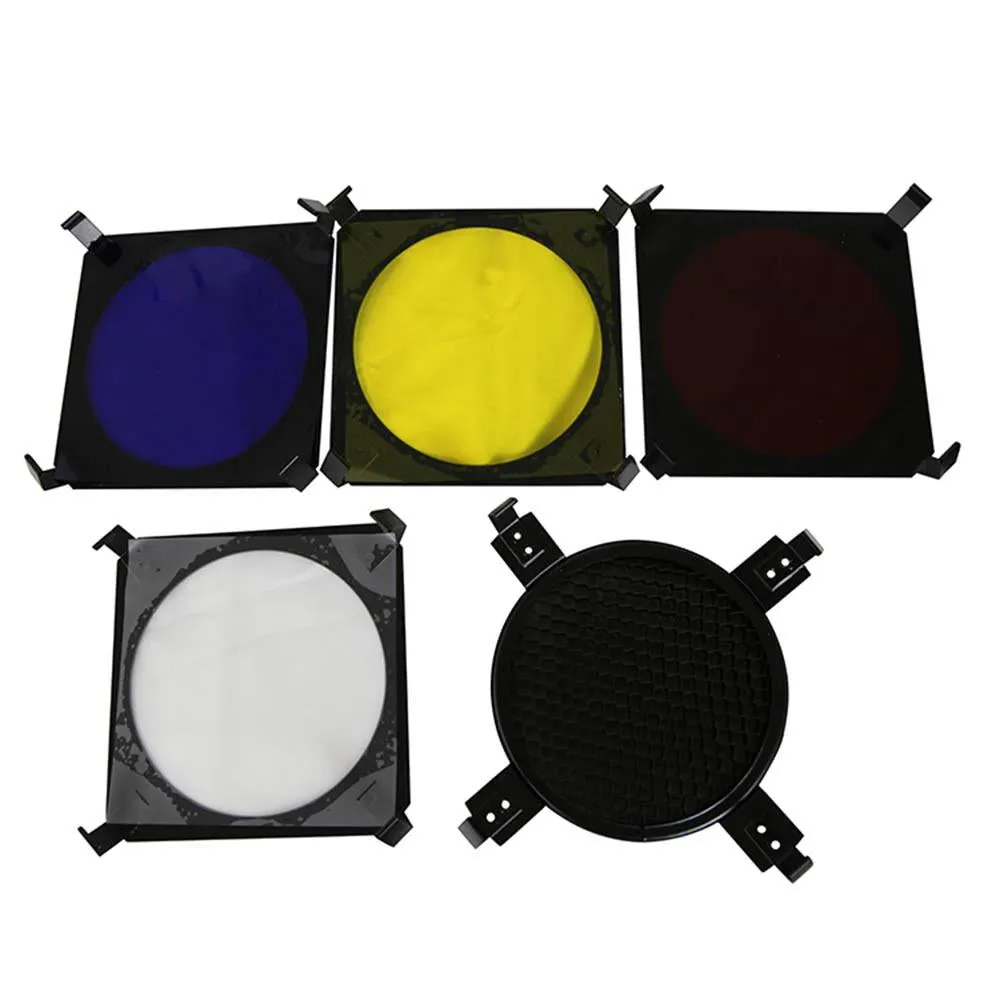Hypop 10cm Barn Door With Honeycomb and 4 Gels (DEMO STOCK)