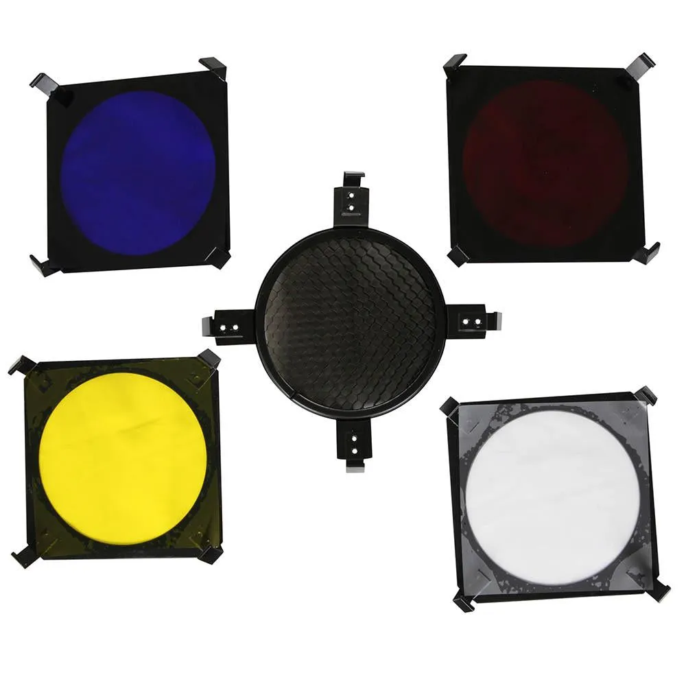 Hypop 10cm Barn Door With Honeycomb and 4 Gels