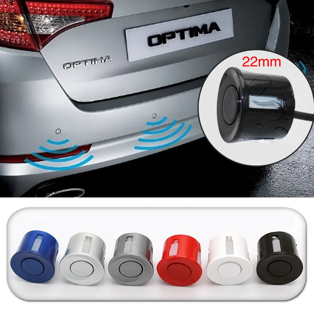 LED Wireless Parking Sensor Kit Parktronic 4 Sensors Auto Car