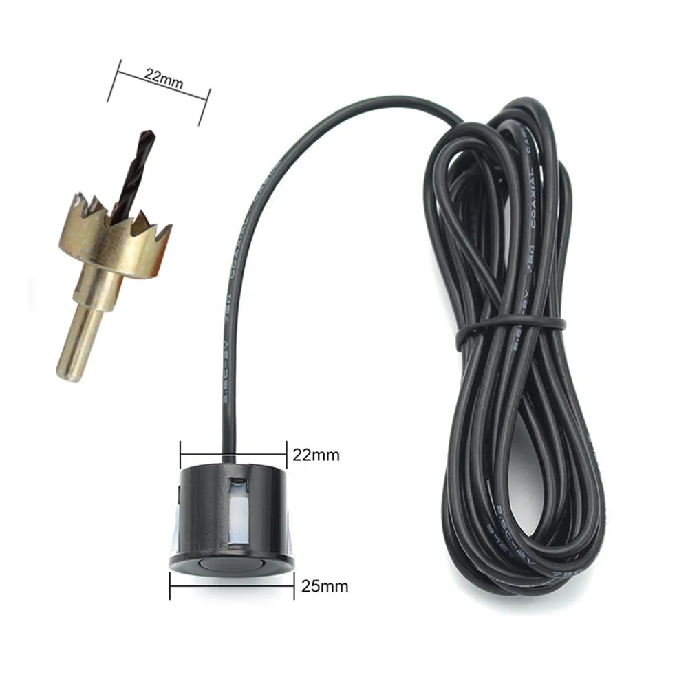 LED Wireless Parking Sensor Kit Parktronic 4 Sensors Auto Car