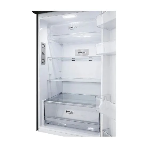 LG GT-B3952BL ( 395L Black Silver) Top Freezer with Inverter Compressor in Black Steel