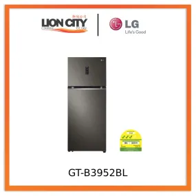 LG GT-B3952BL ( 395L Black Silver) Top Freezer with Inverter Compressor in Black Steel
