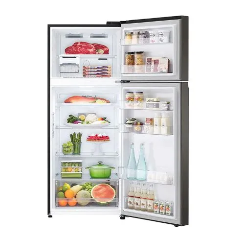 LG GT-B3952BL ( 395L Black Silver) Top Freezer with Inverter Compressor in Black Steel