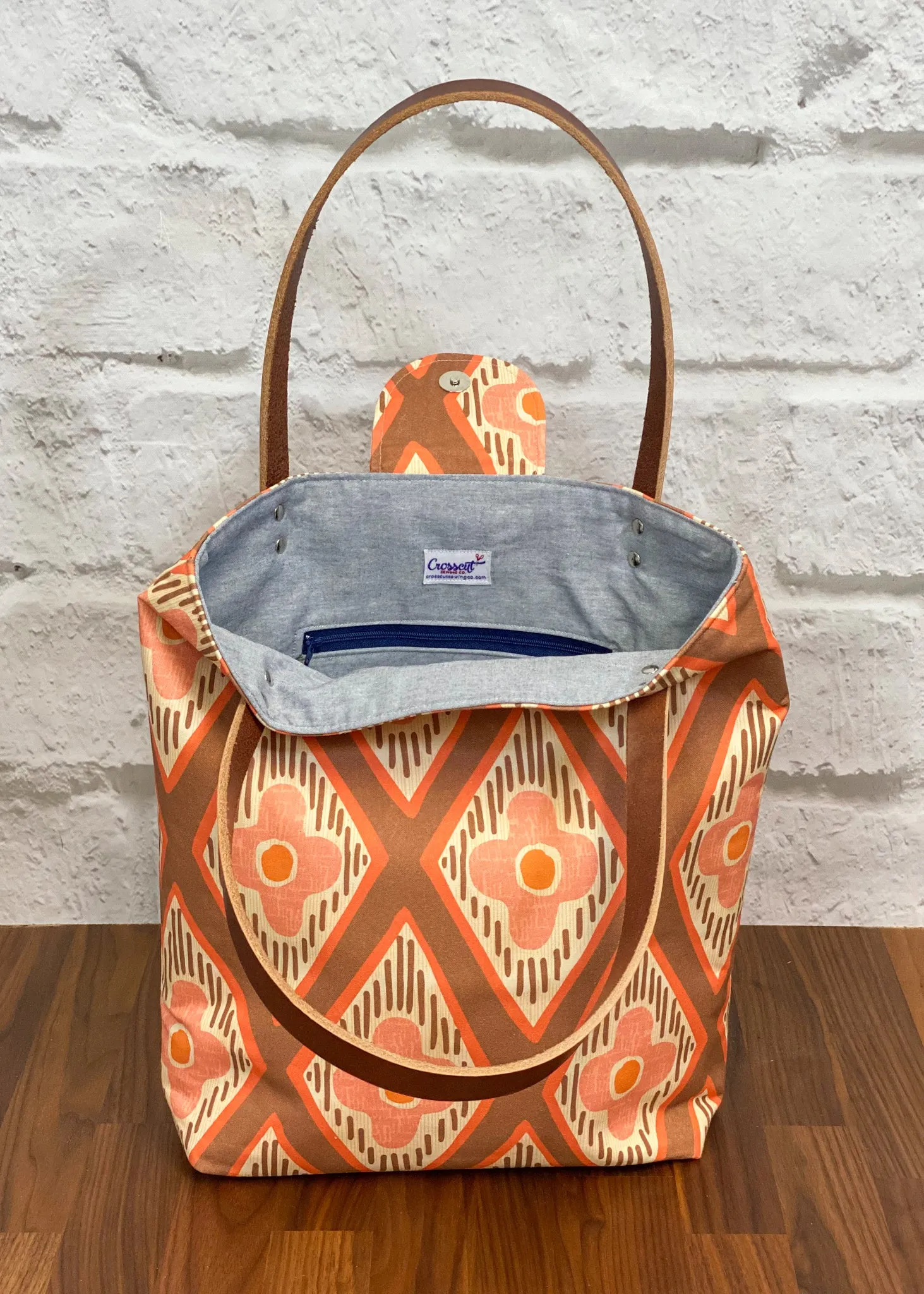 Lincoln Tote Bag Complete Kit - Pacific Brown Organic Canvas