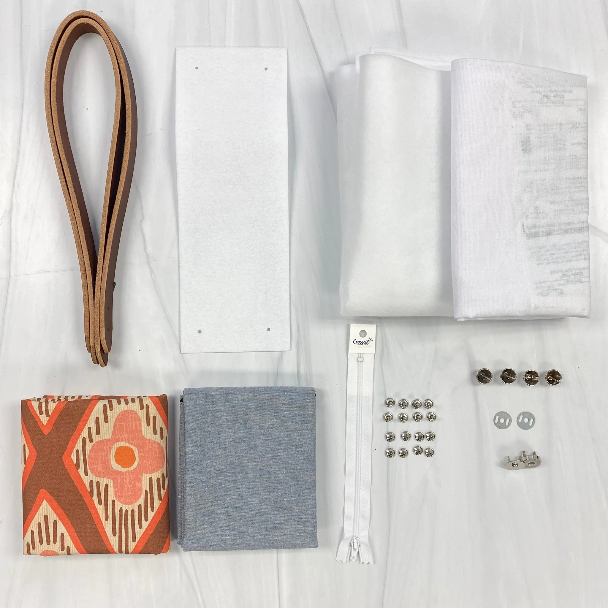 Lincoln Tote Bag Complete Kit - Pacific Brown Organic Canvas