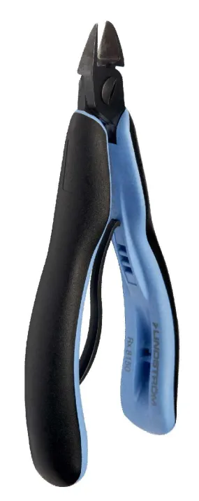 Lindstrom RX-8130 ESD-Safe Extra Small Oval Head Diagonal Micro-Bevel&reg; Alloy Steel Cutter with ERGO&trade; Cushioned Grip Handles, 5.25" OAL