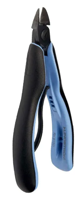 Lindstrom RX-8150 ESD-Safe Medium Oval Head Diagonal Micro-Bevel&reg; Alloy Steel Cutter with ERGO&trade; Cushioned Grip Handles, 5.43" OAL