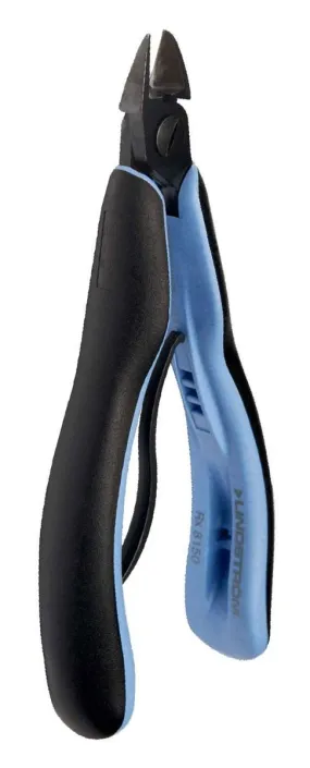 Lindstrom RX-8152 ESD-Safe Medium Oval Head Diagonal Ultra-Flush&reg; Alloy Steel Cutter with ERGO&trade; Cushioned Grip Handles, 5.43" OAL