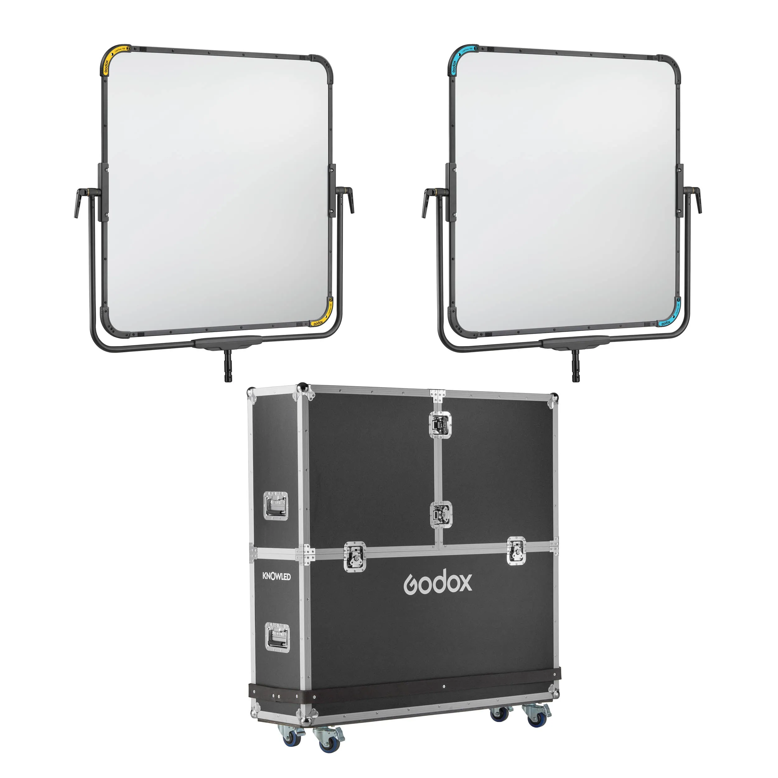 LiteFlow100 100x100cm (39"x39") Cine Light Reflector Kit with Hard Case