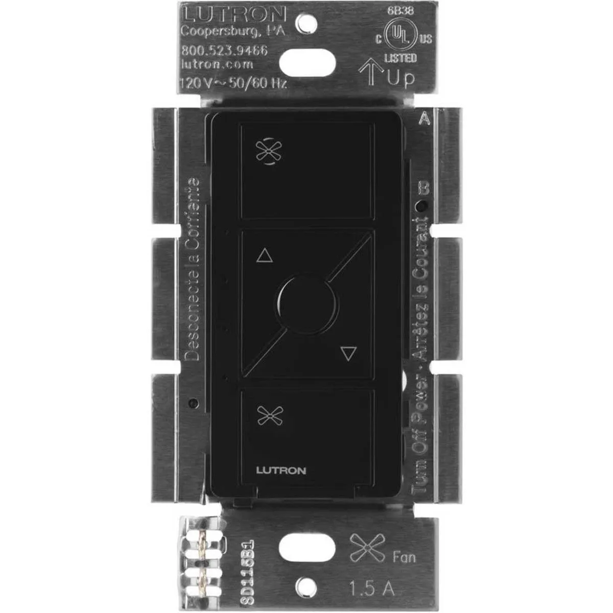 Lutron PD-FSQN Caseta Wireless In-Wall Fan Speed Control
