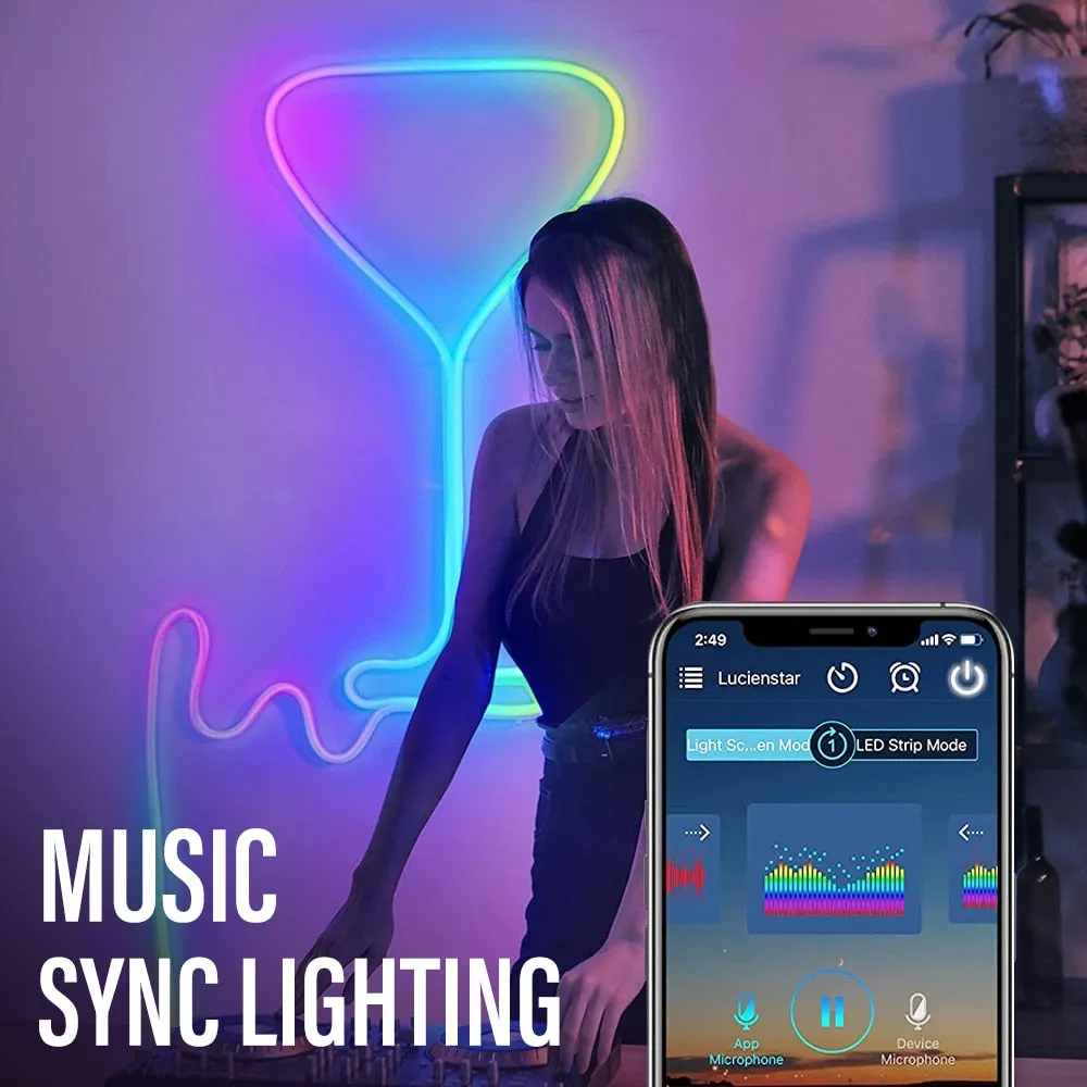 Neon LED TV Backlight with APP and Remote | TV Backlight LED