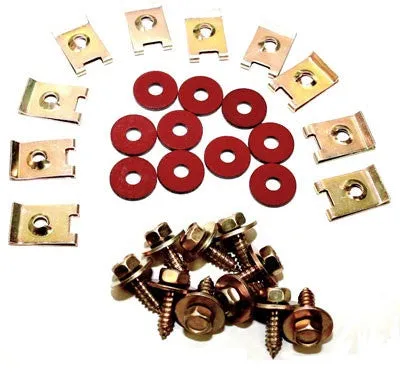 (New) 911/912/930 Zinc Fender Bolt Hardware Kit