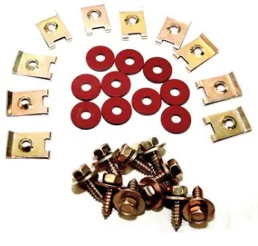 (New) 911/912/930 Zinc Fender Bolt Hardware Kit