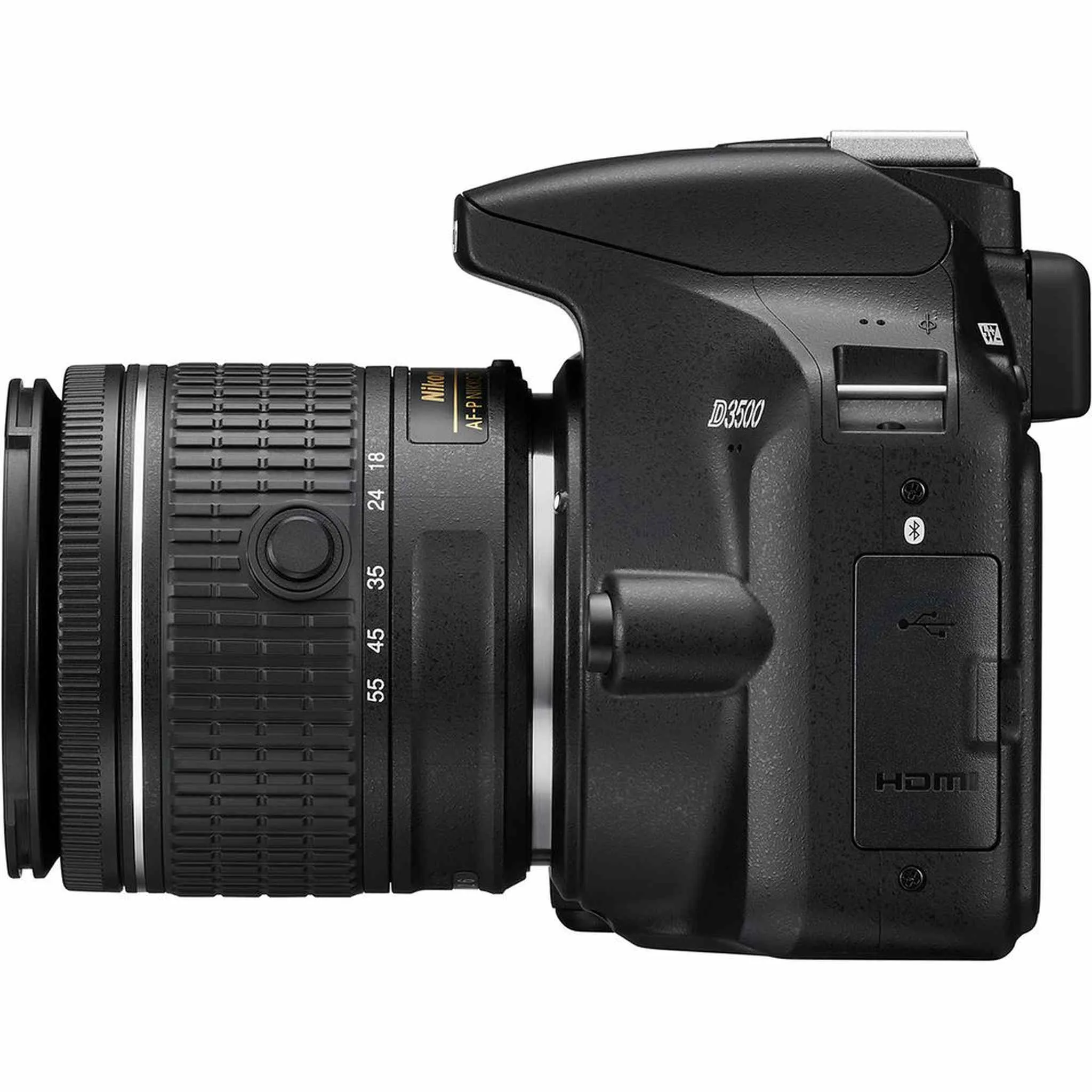 Nikon D3500 Digital Camera with 18-55mm Lens (1590)   64GB SD Card   Bag (Intl)