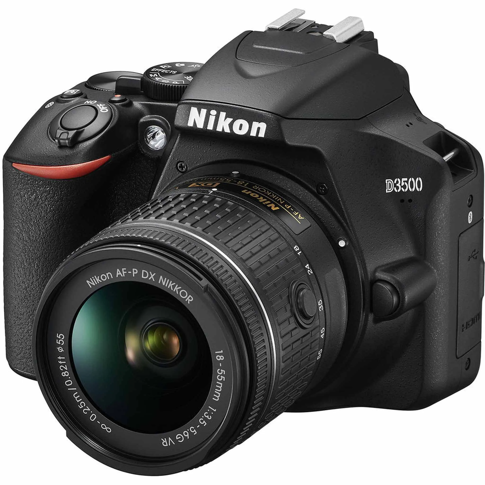 Nikon D3500 Digital Camera with 18-55mm Lens (1590)   64GB SD Card   Bag (Intl)