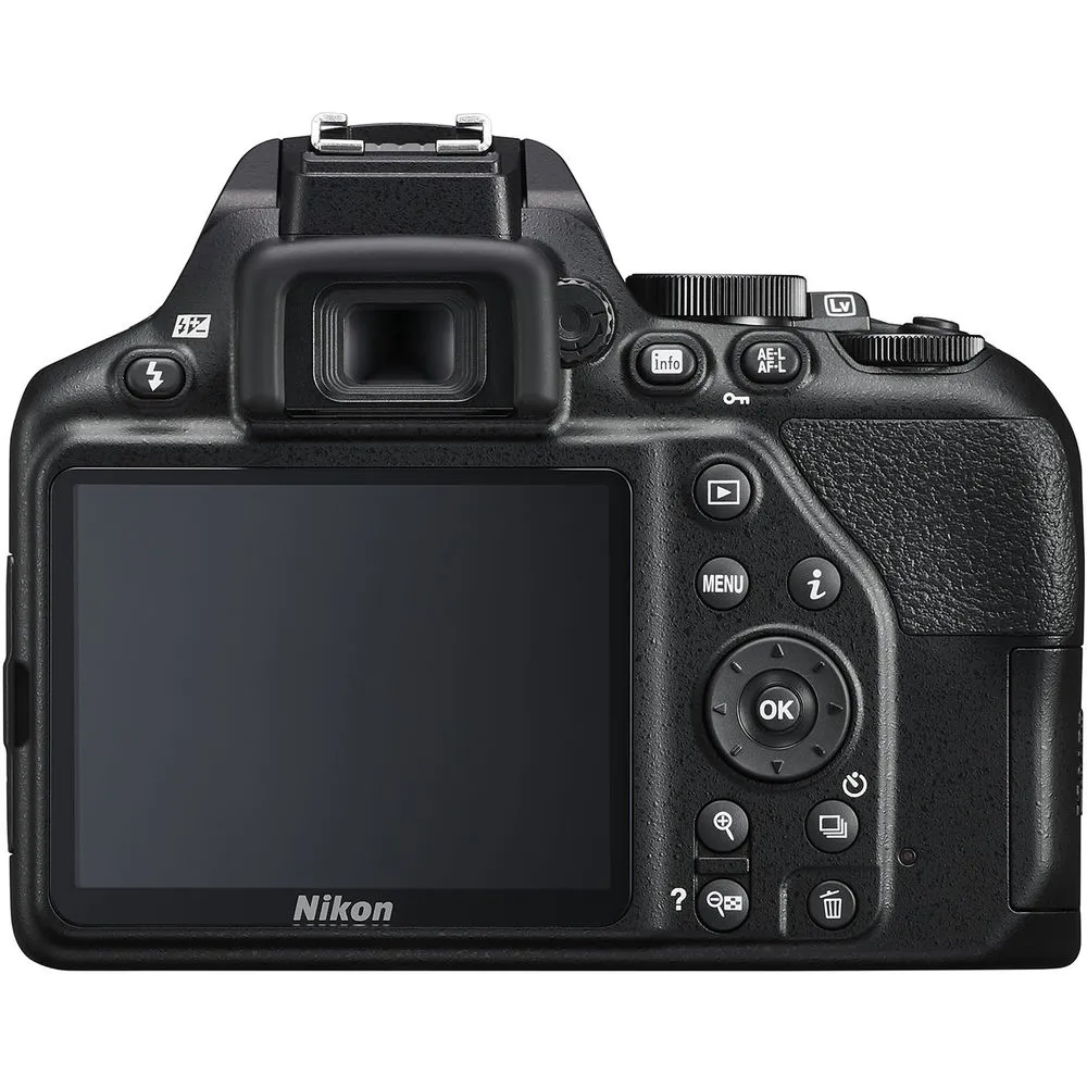 Nikon D3500 Digital Camera with 18-55mm Lens (1590)   64GB SD Card   Bag (Intl)