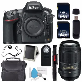 Nikon D800E Digital Camera (Body Only) (International Model)   Nikon AF-S DX 55-300mm f/4.5-5.6G ED VR Lens   64GB Memory Card