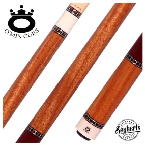 O'Min Pearwood with Purpleheart Wrap Section Pool Cue
