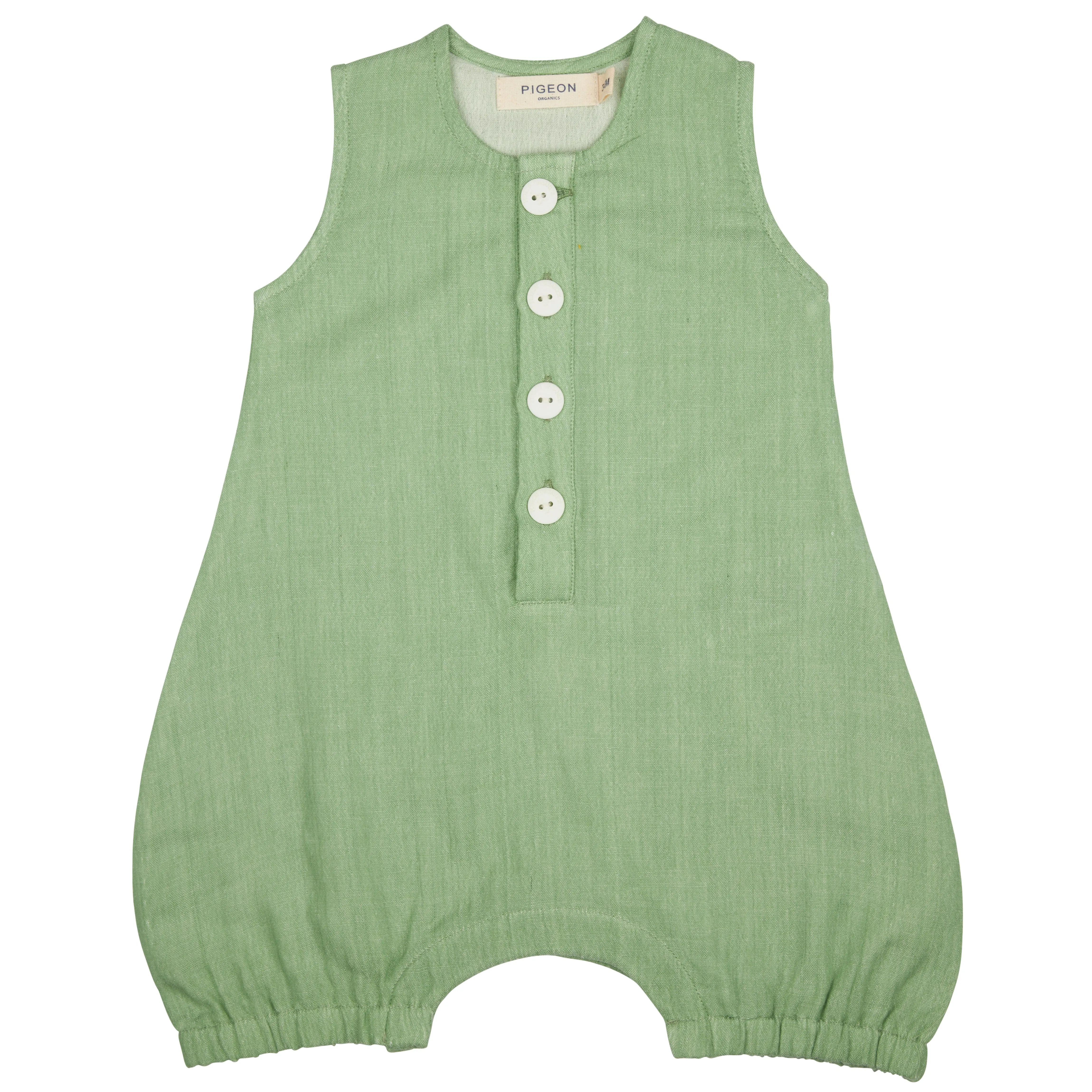 Pigeon Organics Baby all-in-one (muslin), green