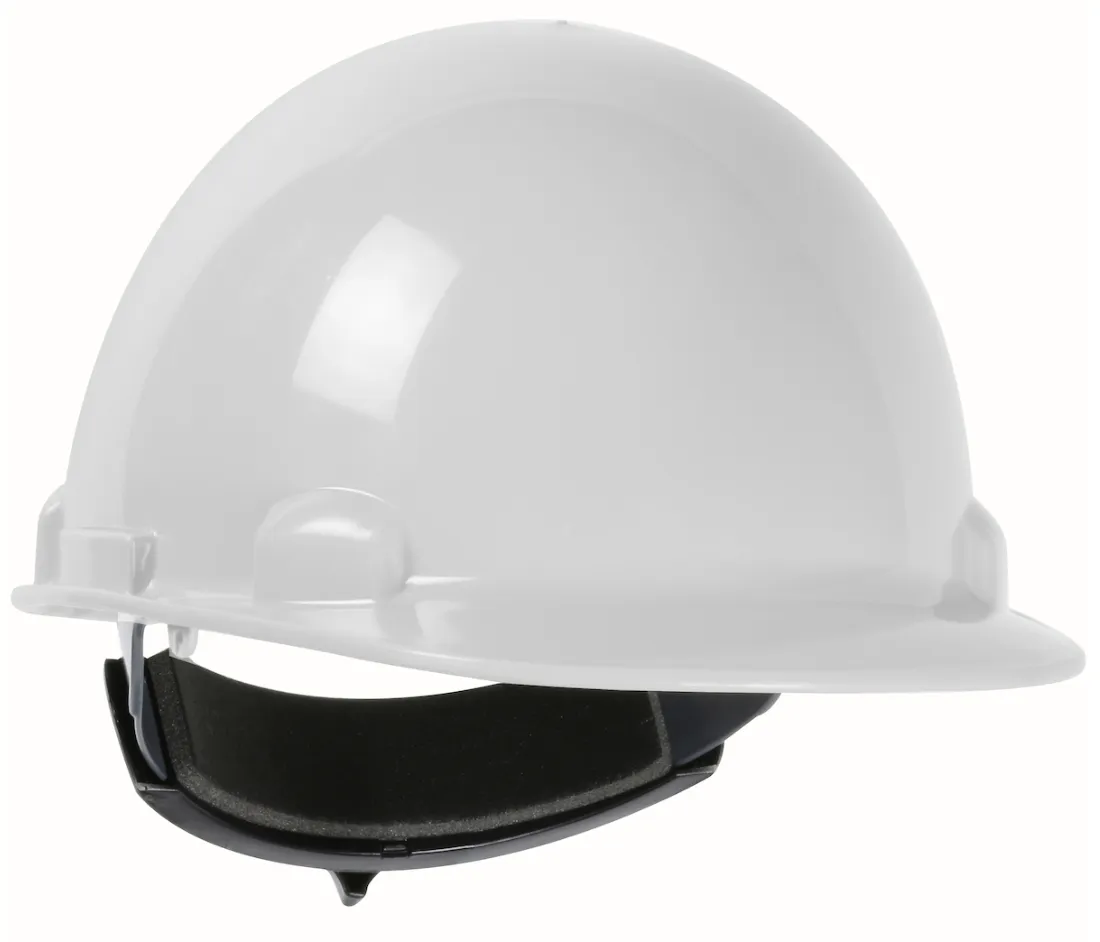 PIP Dom™ Cap Style Smooth Dome Hard Hat with HDPE Shell, Wheel-Ratchet Adjustment- 12/CS