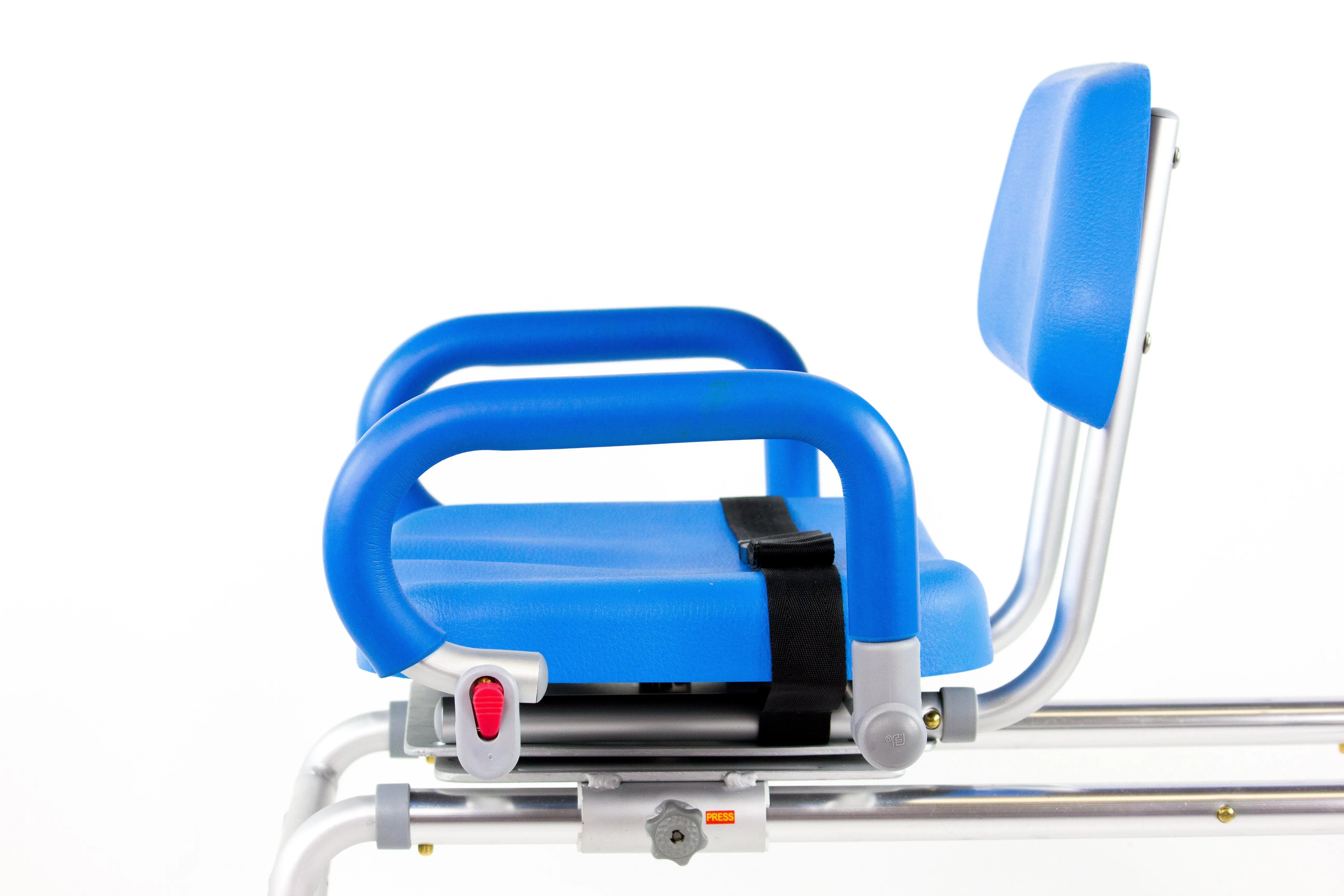 Reconditioned - Carousel Sliding Transfer Bench with Swivel Seat.