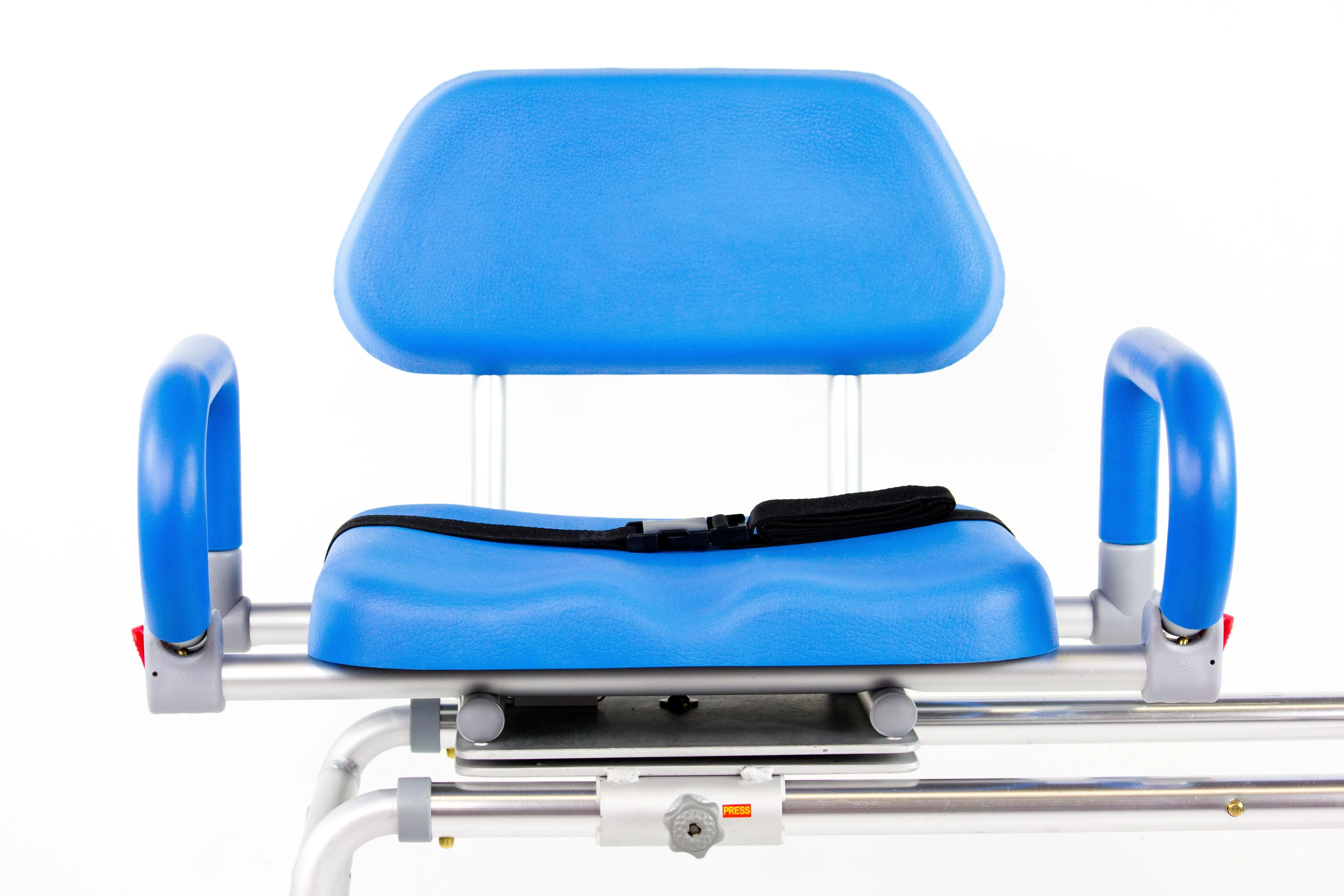 Reconditioned - Carousel Sliding Transfer Bench with Swivel Seat.