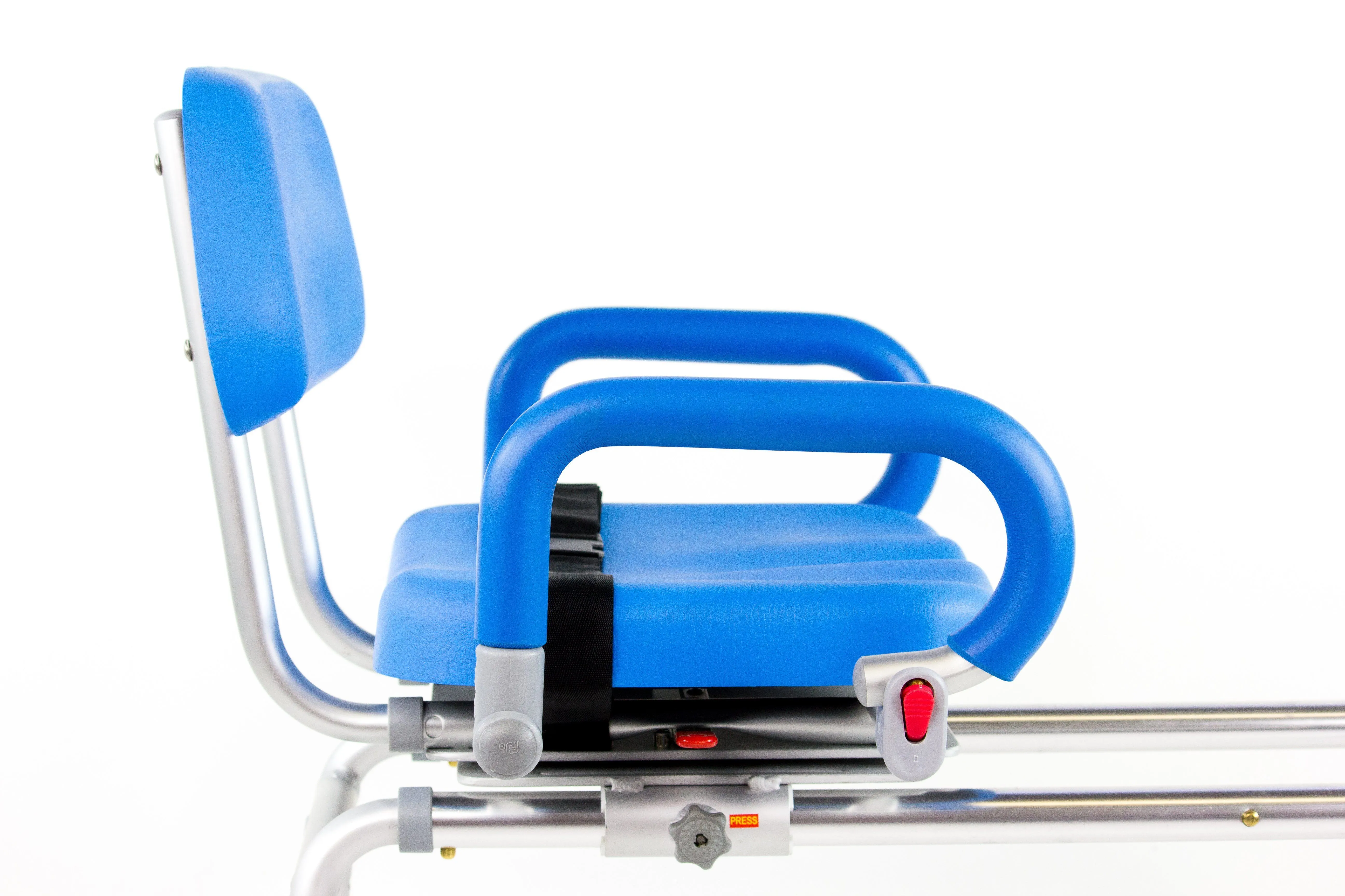 Reconditioned - Carousel Sliding Transfer Bench with Swivel Seat.