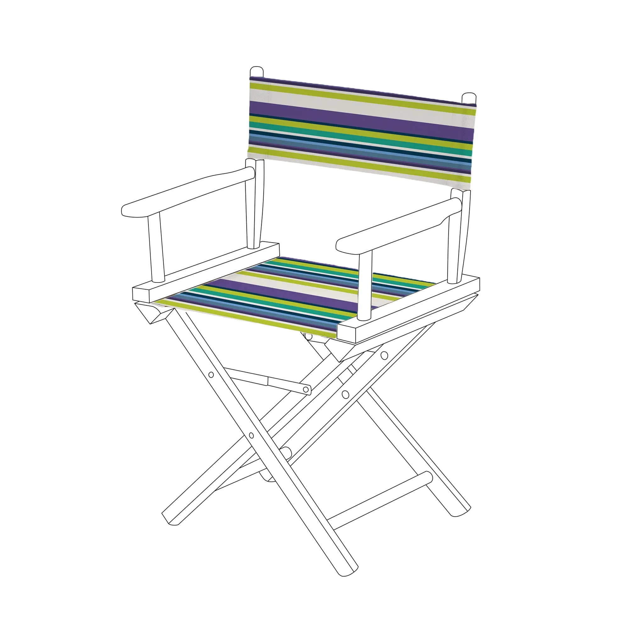 Replacement Directors Chair Covers |Water Resistant Durable Chair Seat Cover