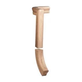 Right Hand Gooseneck w/No Cap Fitting for 6710 Handrail (7776-2)