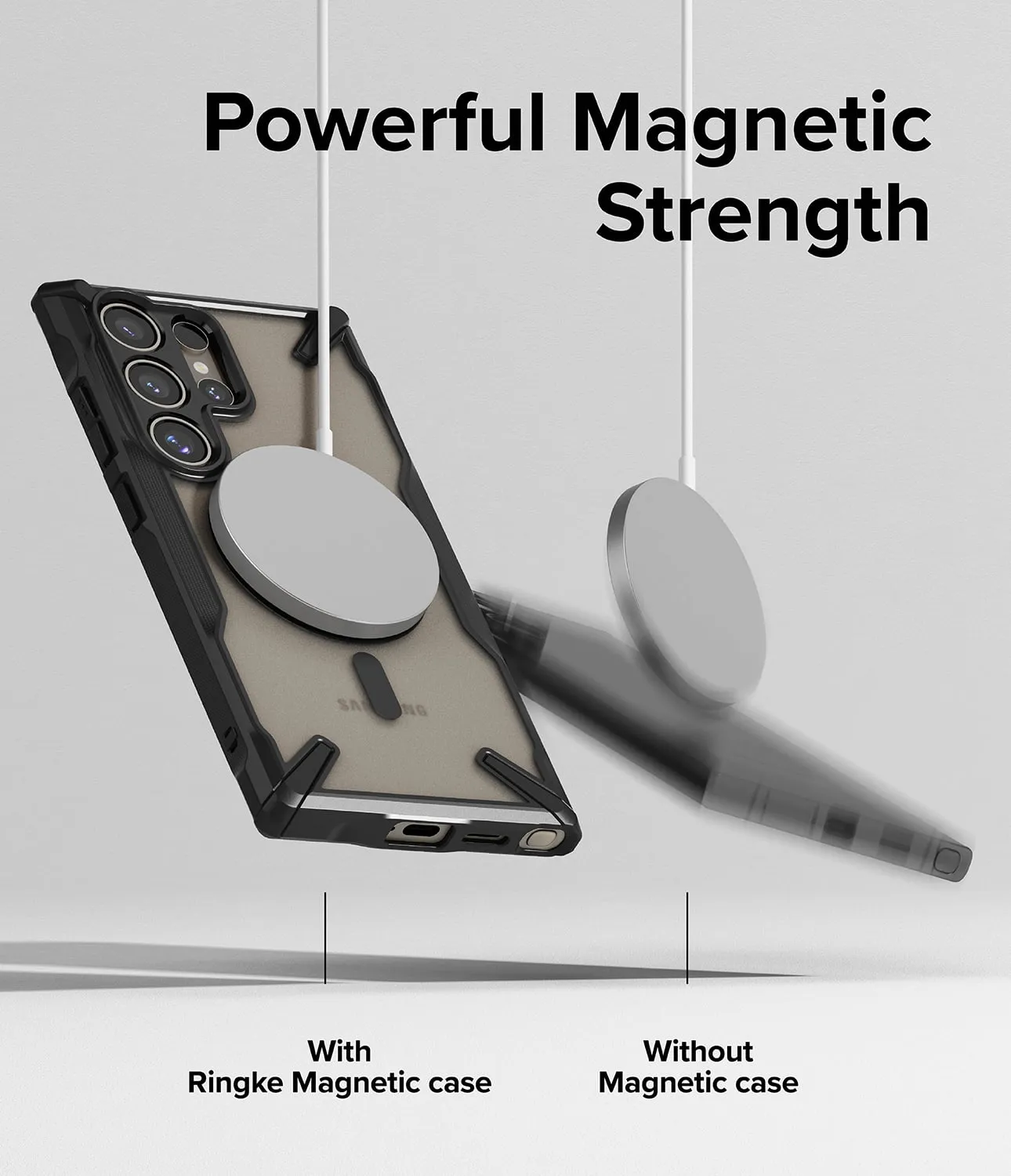 Ringke Samsung Galaxy S24 Ultra Fusion X Magnetic Series Case Cover - Matte Black