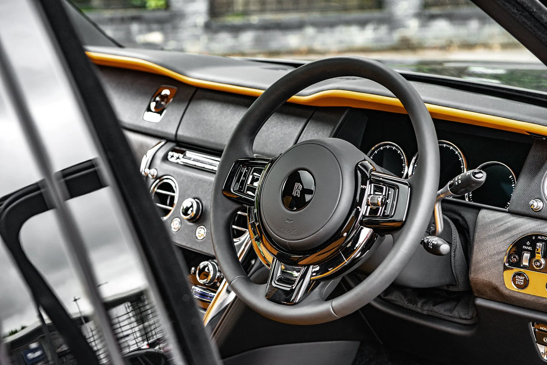 Rolls Royce Cullinan Luxury Yellow Interior