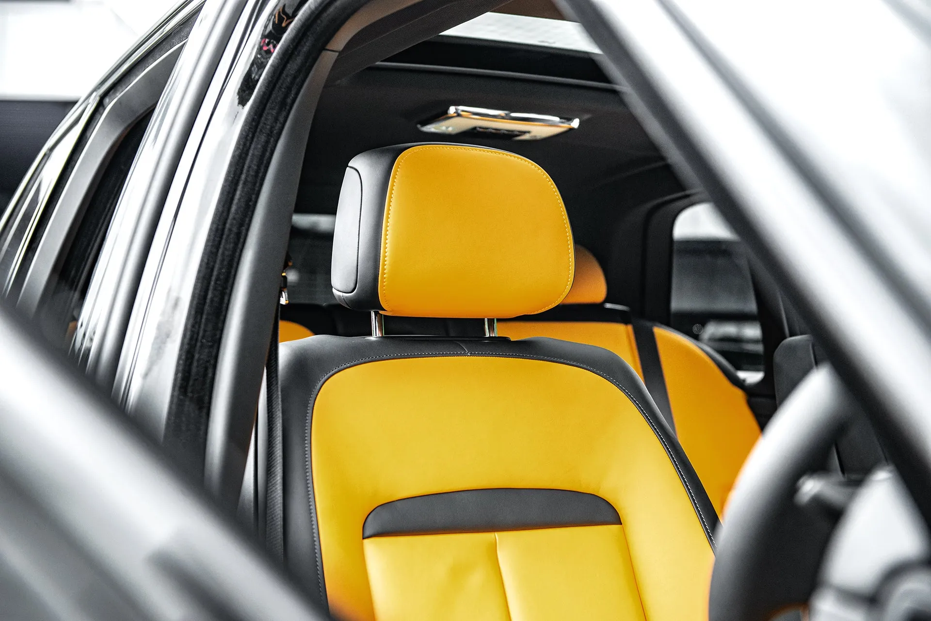 Rolls Royce Cullinan Luxury Yellow Interior