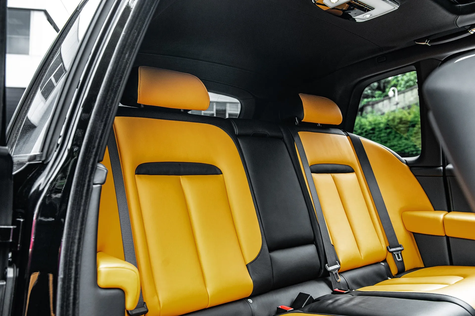 Rolls Royce Cullinan Luxury Yellow Interior
