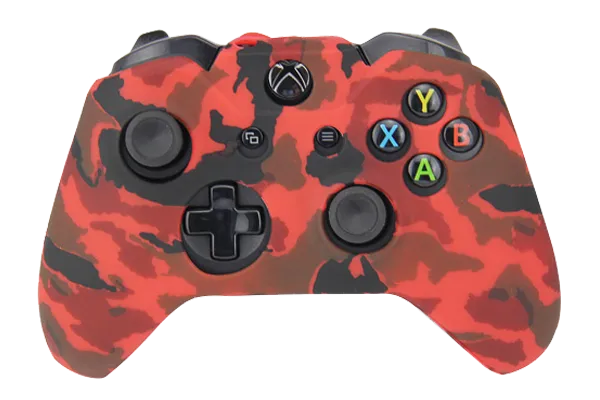 Silicone Cover For XBOX ONE Controller Skin Case Red Camo