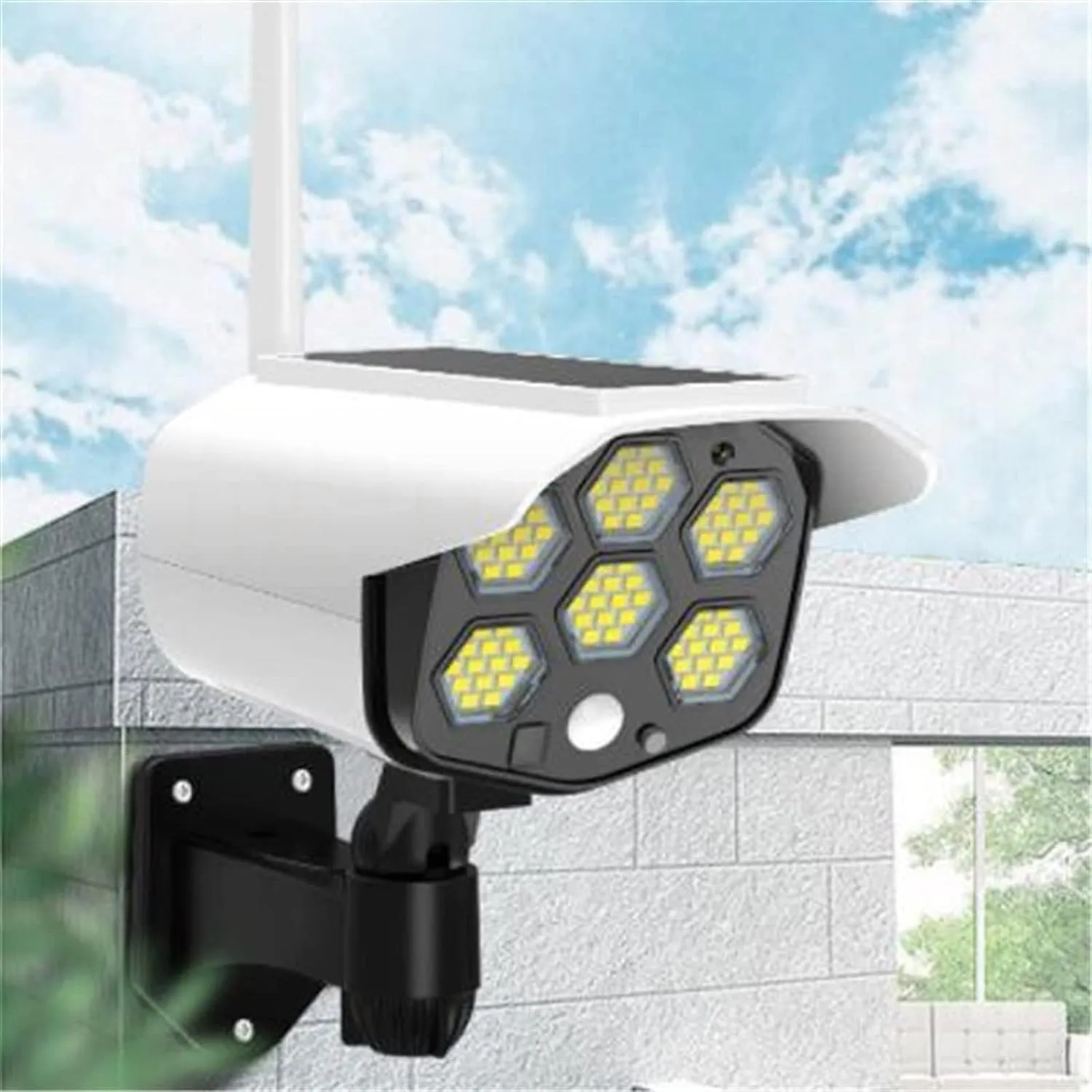 Solar Simulation Monitoring Lamp With Led Pir Motion Sensor Db-78