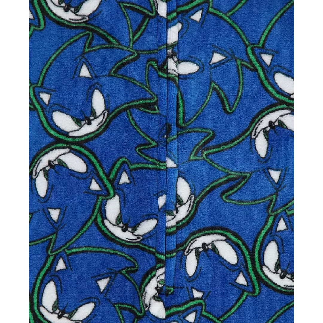 SONIC THE HEDGEHOG Blue Fleece All-In-One