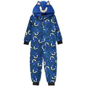 SONIC THE HEDGEHOG Blue Fleece All-In-One