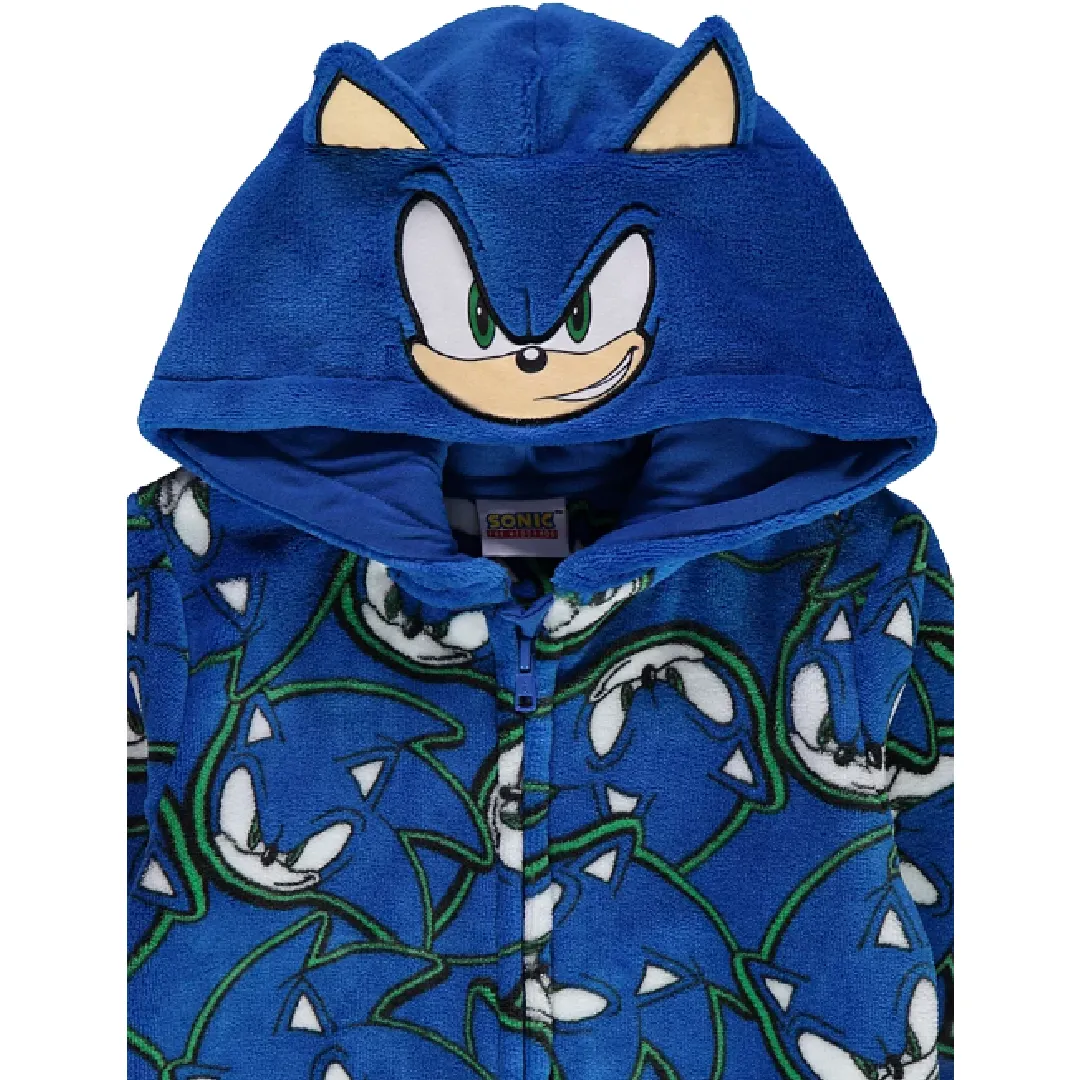 SONIC THE HEDGEHOG Blue Fleece All-In-One