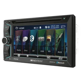 Soundstream VR-624B Double-DIN Bluetooth in-Dash DVD/CD/AM/FM Car Stereo Receiver