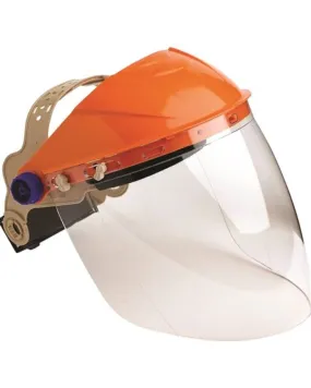 Striker Browguard With Clear Lens Visor - Orange