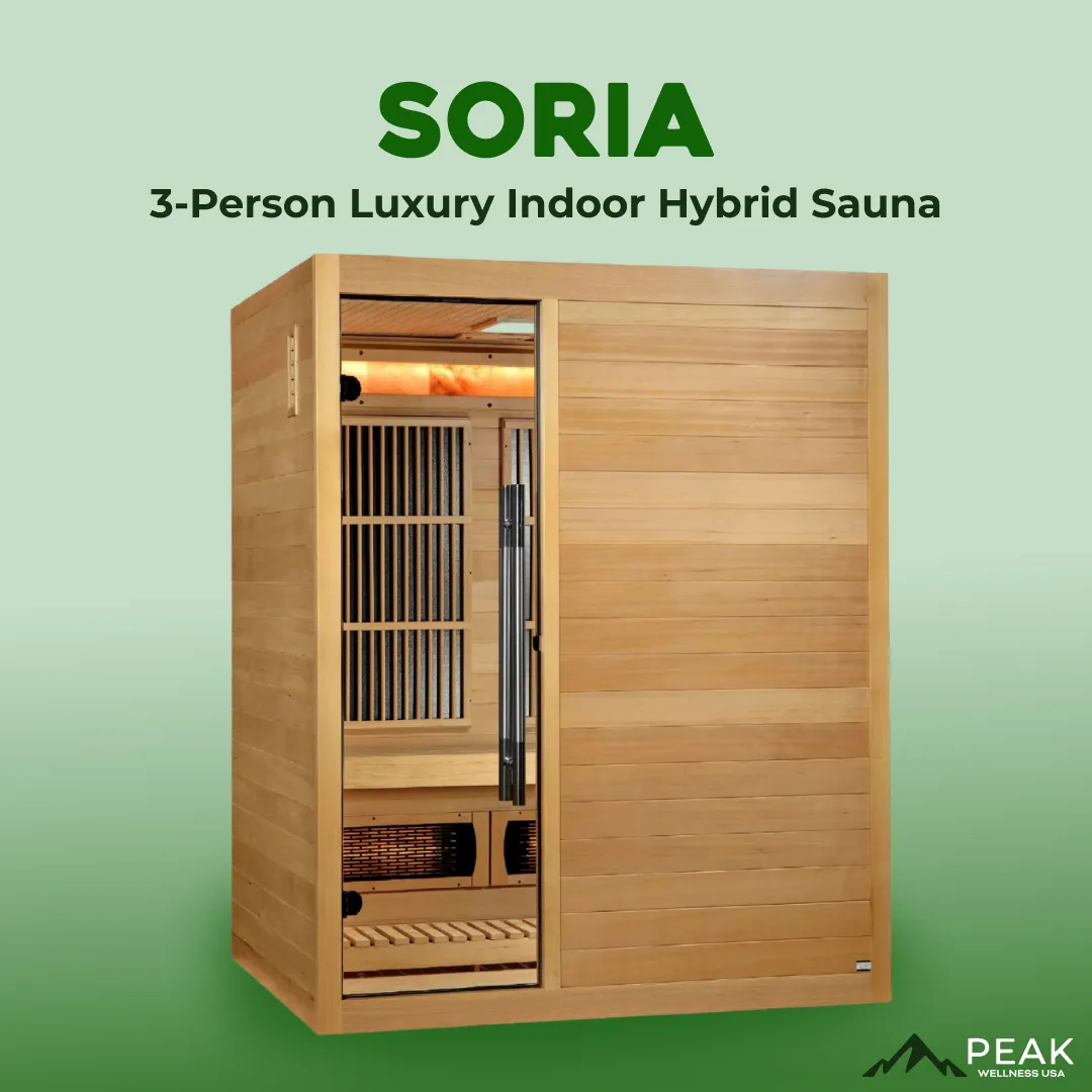 The Soria 3 Person Luxury Indoor Hybrid Sauna