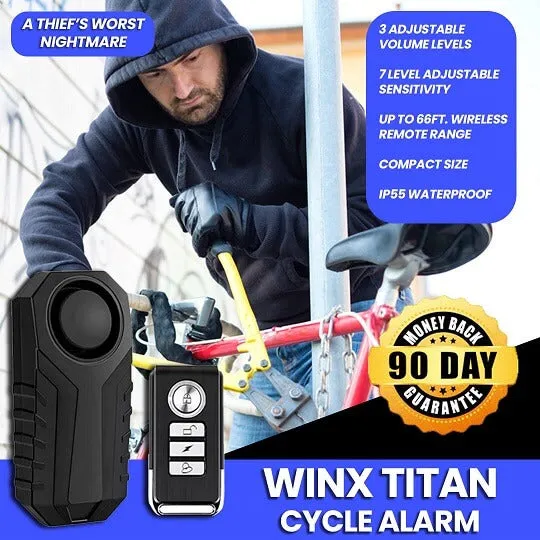 Enhanced TITAN Smart Cycle Alarm with Advanced Security Features