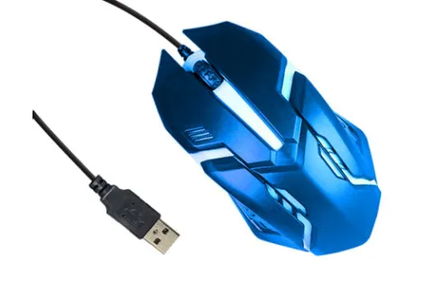 TOPTECH Wired Gaming Mouse with RGB Breathing Light and Ergonomic Design