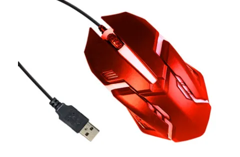 TOPTECH Wired Gaming Mouse with RGB Breathing Light and Ergonomic Design