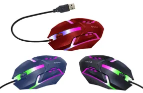 TOPTECH Wired Gaming Mouse with RGB Breathing Light and Ergonomic Design