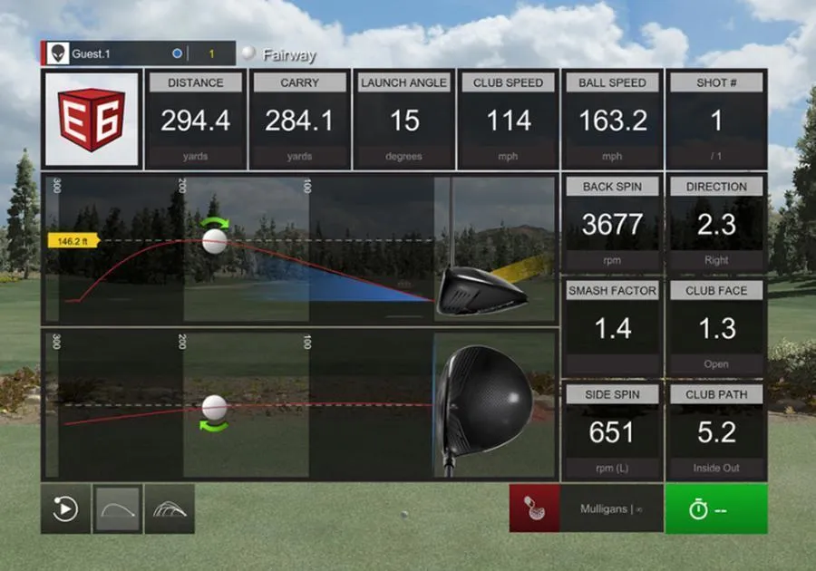 TruGolf Vista 8 PRO Golf Simulator w/ E6 Connect