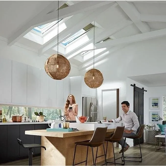 VELUX GGU FK08 006830 Triple Glazed Maintenance Free Polyurethane INTEGRA® SOLAR Window (66 x 140 cm)