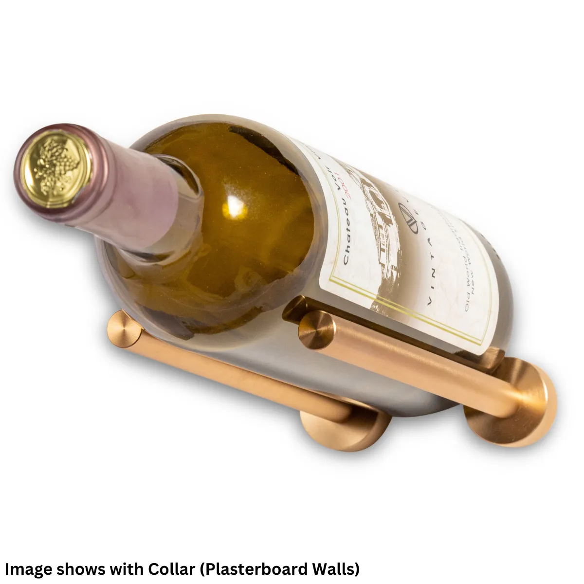VintageView Wall Mounted Vino Series - Vino Rails 1 Bottle Wine Rack