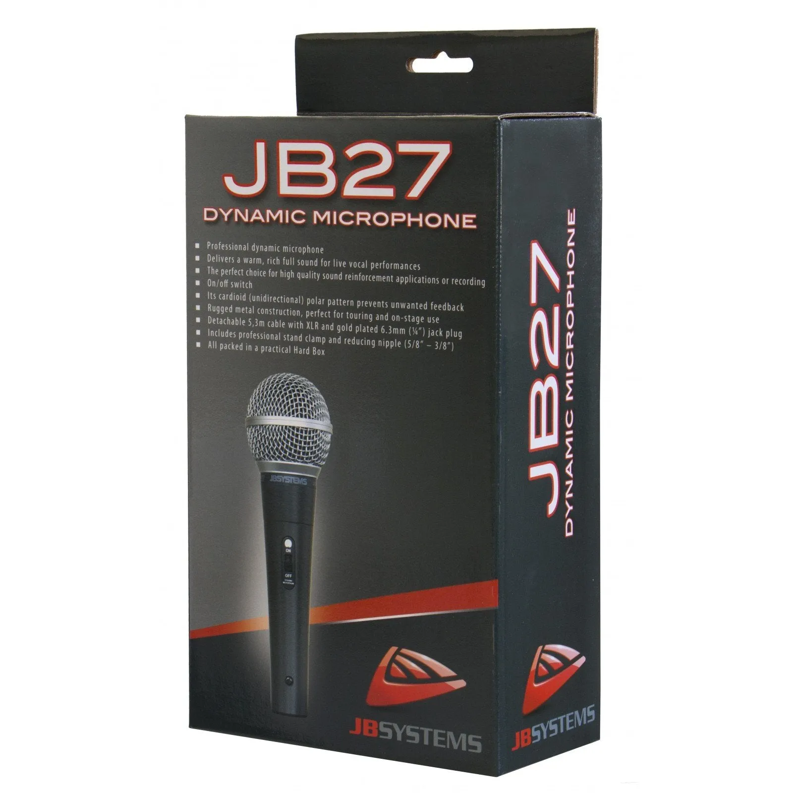 Vokalinis mikrofonas JB Systems JB27,  Profesionalus vokalinis mikrofonas