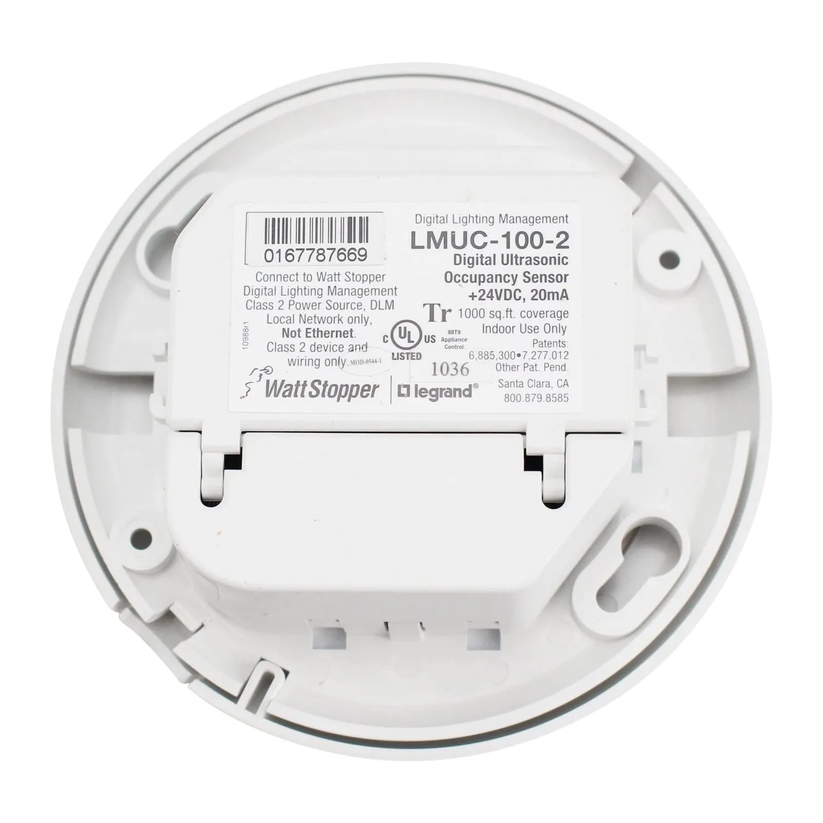 Wattstopper LMUC-100-2 Digital Ultrasonic Ceiling Mount Occupancy Sensor